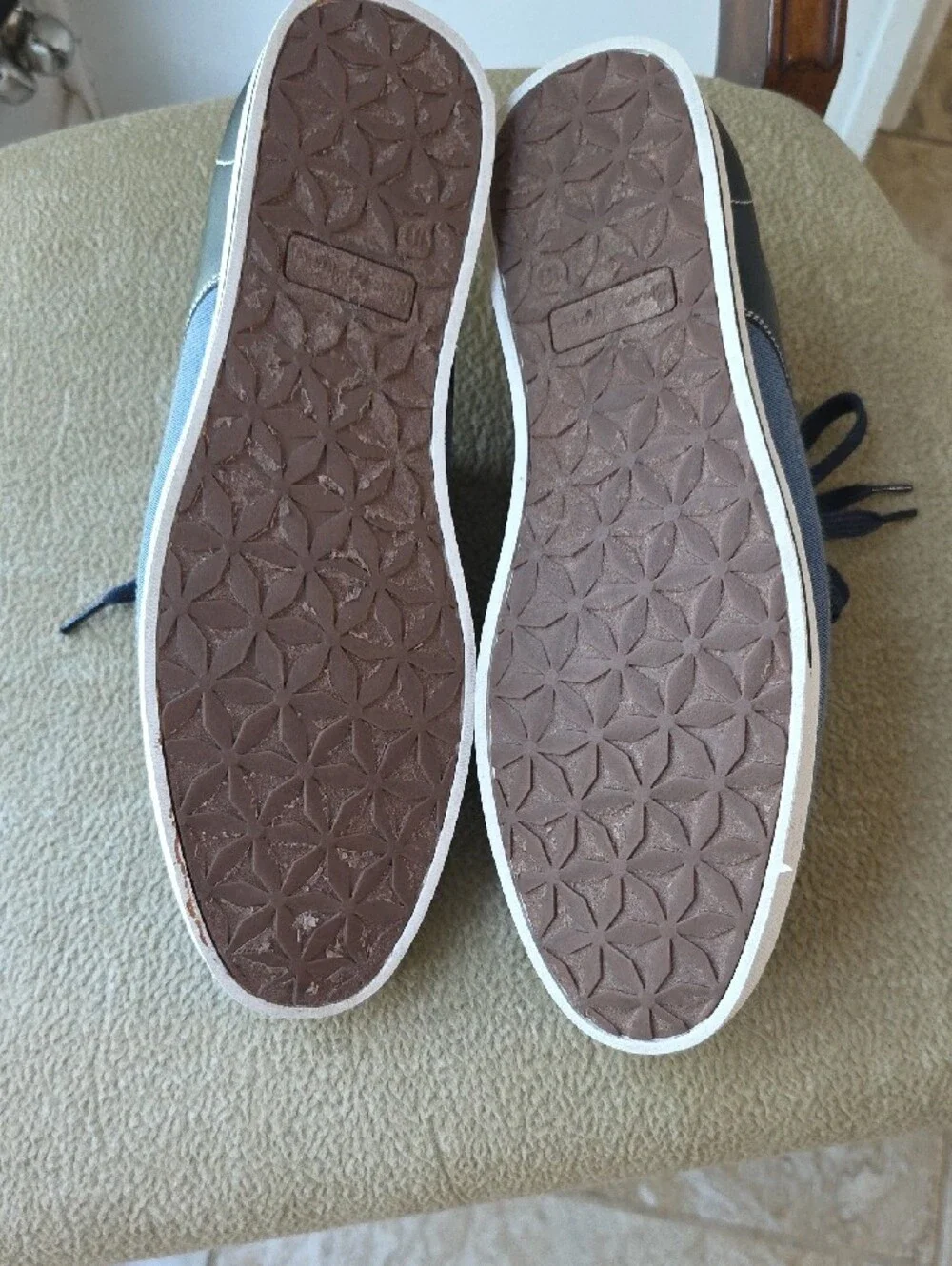 Bruno Marc Men's Rivera-01 blue denim sneakers Item#1021